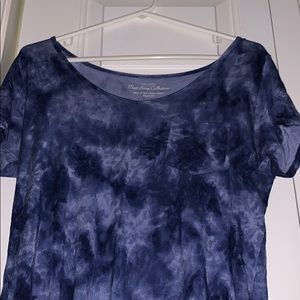 Hollister blue tie-dye tee